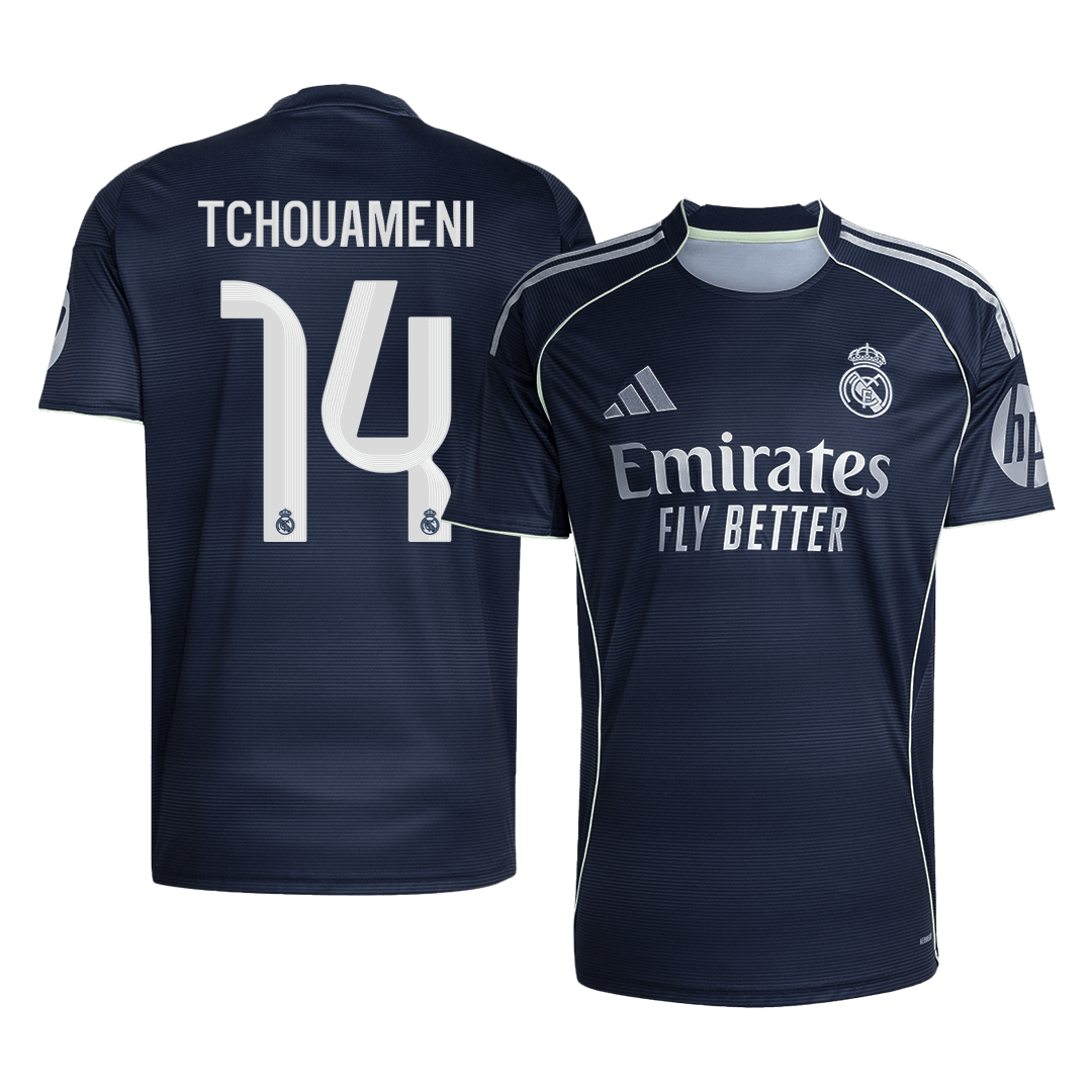 Maglia Replica Real Madrid Trasferta TCHOUAMENI #14 Uomo 2025/26