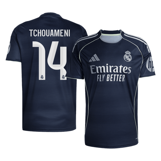 Maglia Replica Real Madrid Trasferta TCHOUAMENI #14 Uomo 2025/26