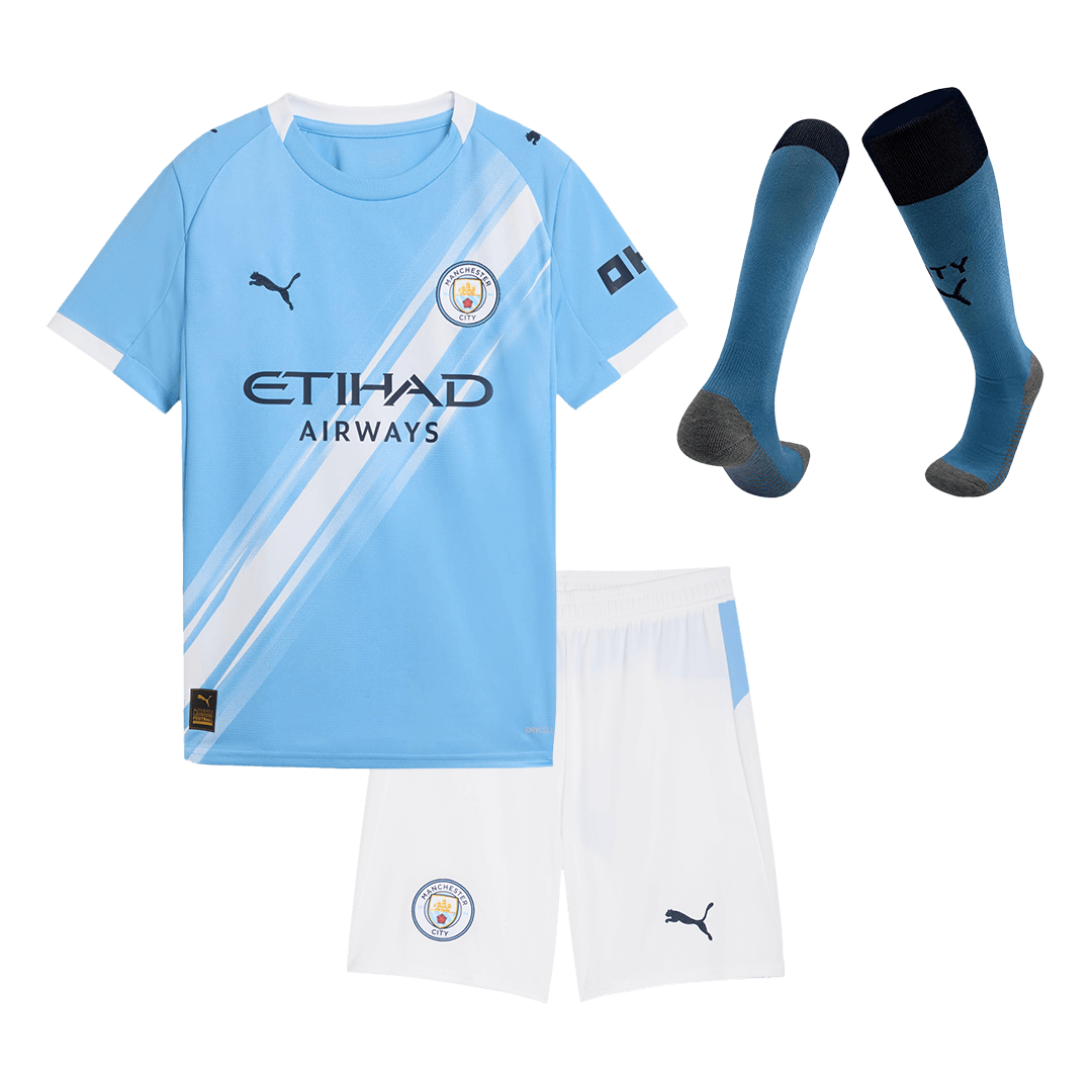 Kit Completo Bambino Manchester City Casa 2025/26 - 3 Pezzi