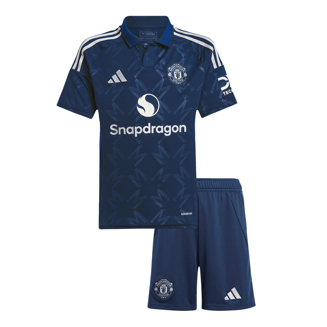 Completo Bambino Manchester United Trasferta 2024/25 - 2 Pezzi