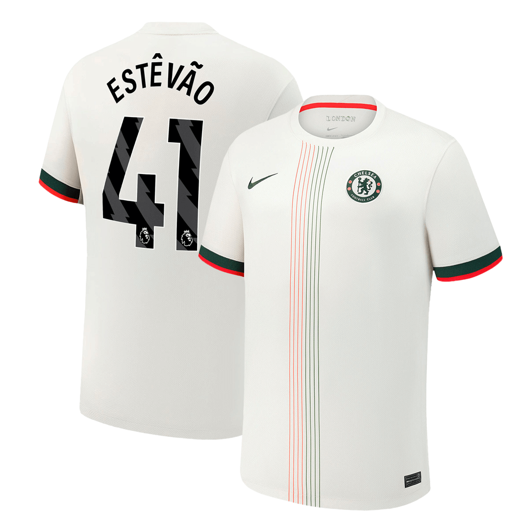 Maglia Replica Chelsea Trasferta ESTÊVÃO #41 Uomo 2025/26