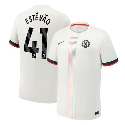 Maglia Replica Chelsea Trasferta ESTÊVÃO #41 Uomo 2025/26