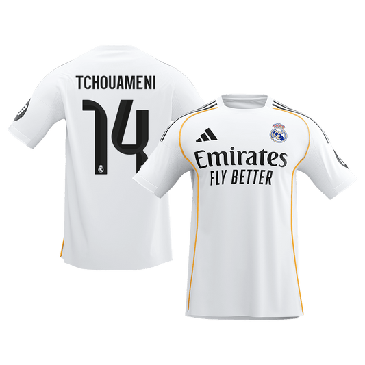 Maglia Replica Real Madrid Casa TCHOUAMENI #14 Uomo 2025/26
