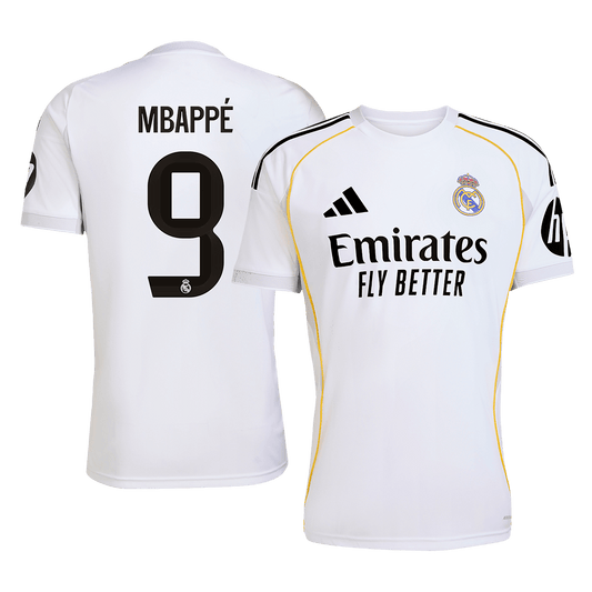 Maglia Replica Real Madrid Casa MBAPPÉ #9 Uomo 2025/26