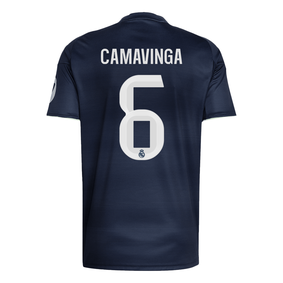 Maglia Replica Real Madrid Trasferta CAMAVINGA #6 Uomo 2025/26