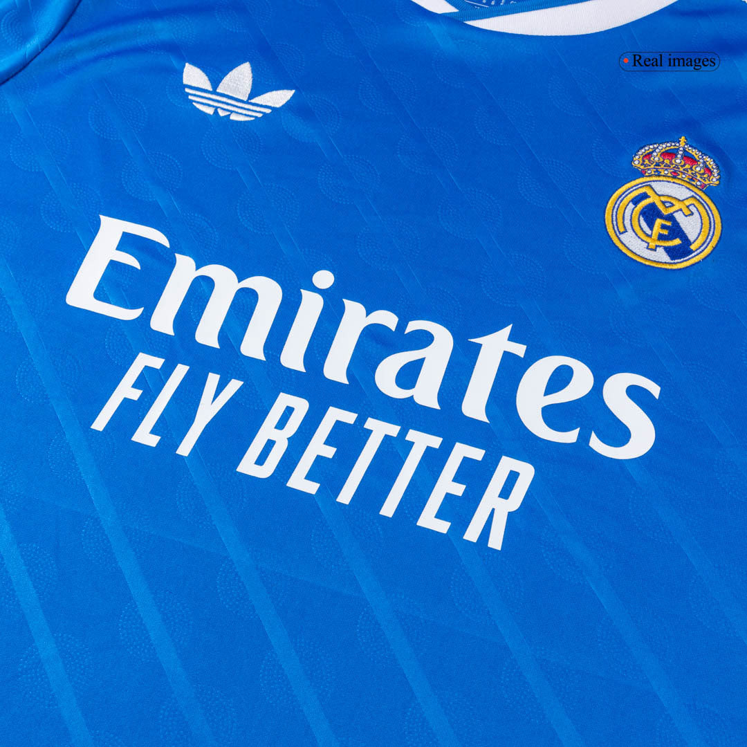 Maglia Replica Real Madrid Terza BELLINGHAM #5 Uomo 2025/26