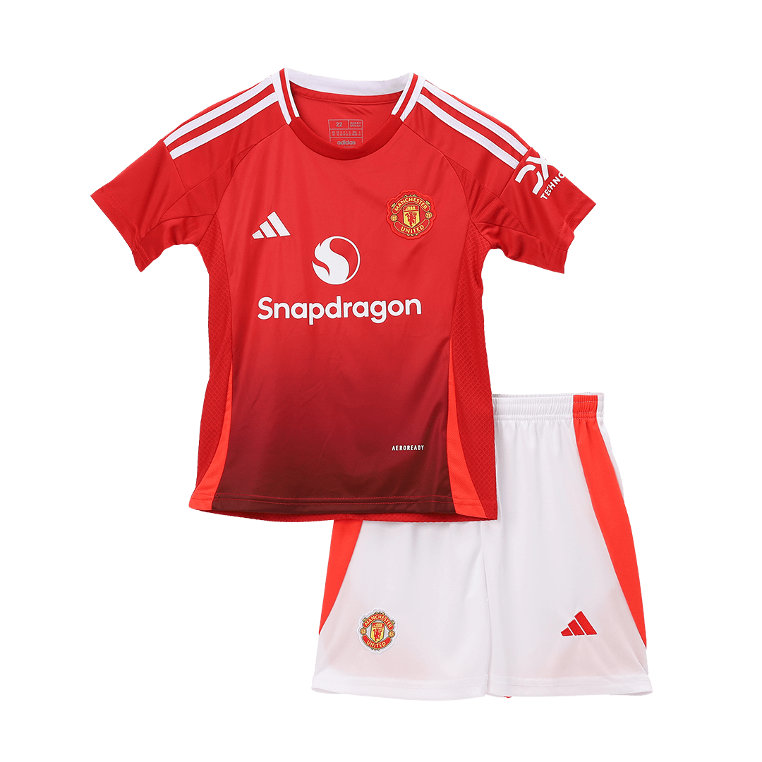 Completo Bambino Manchester United Casa 2024/25 - 2 Pezzi
