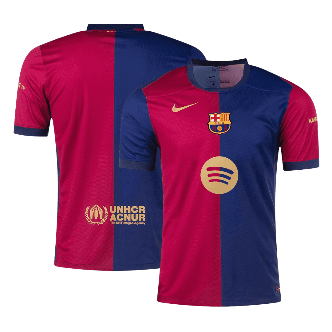 Maglia Replica Barcelona Casa Uomo 2024/25 - Spotify Logo Without Text