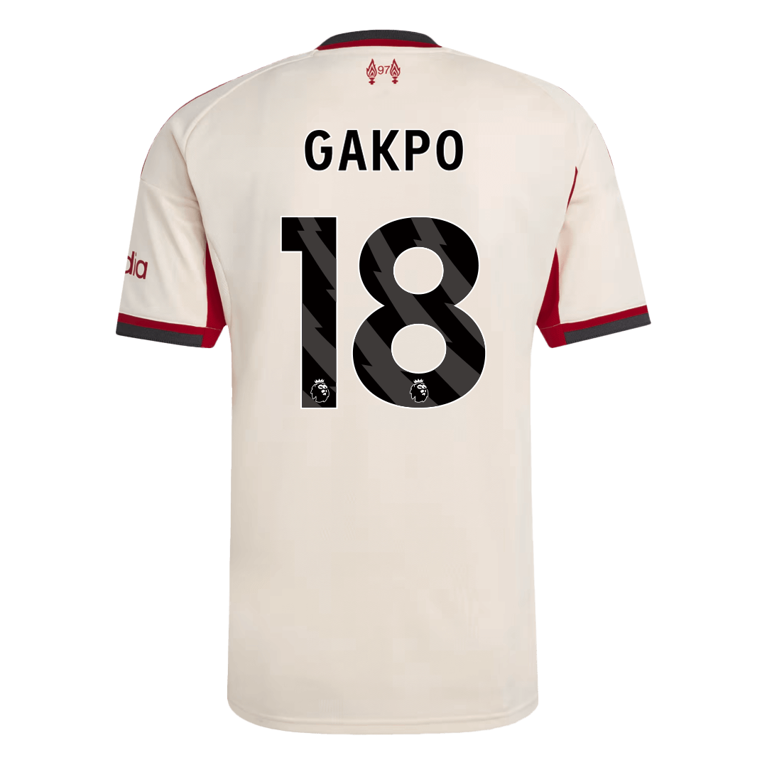Maglia Replica Liverpool Trasferta GAKPO #18 Uomo 2025/26