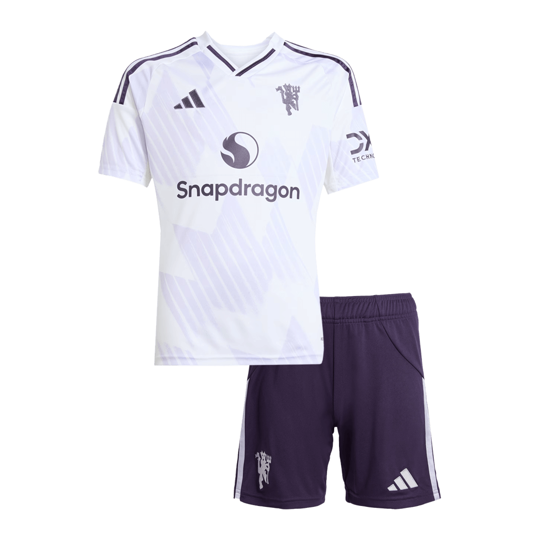 Completo Bambino Manchester United Trasferta 2025/26 - 2 Pezzi