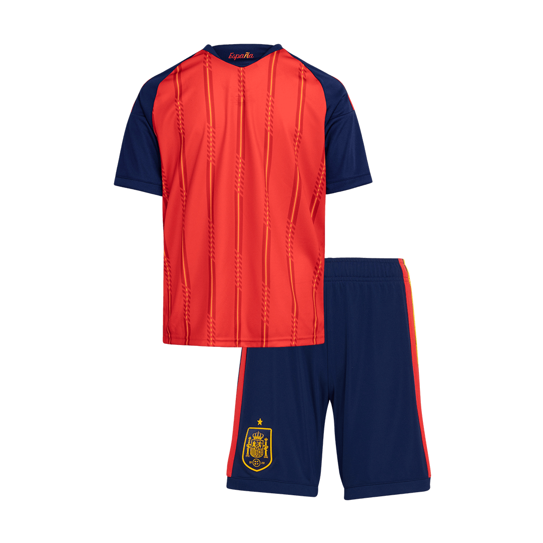 Base Kit Bambino Spagna Casa Mondiali 2026 - 2 Pezzi Champion Edition