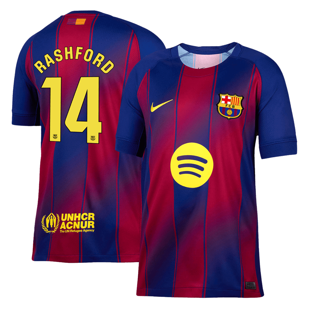 Maglia Replica Barcelona Casa RASHFORD #14 Uomo 2025/26
