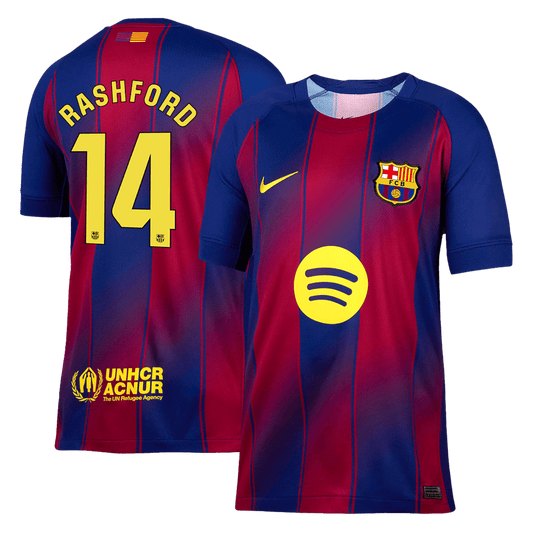 Maglia Replica Barcelona Casa RASHFORD #14 Uomo 2025/26