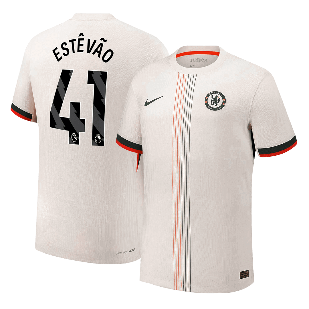 Maglia Gara Chelsea Trasferta ESTÊVÃO #41 Uomo 2025/26