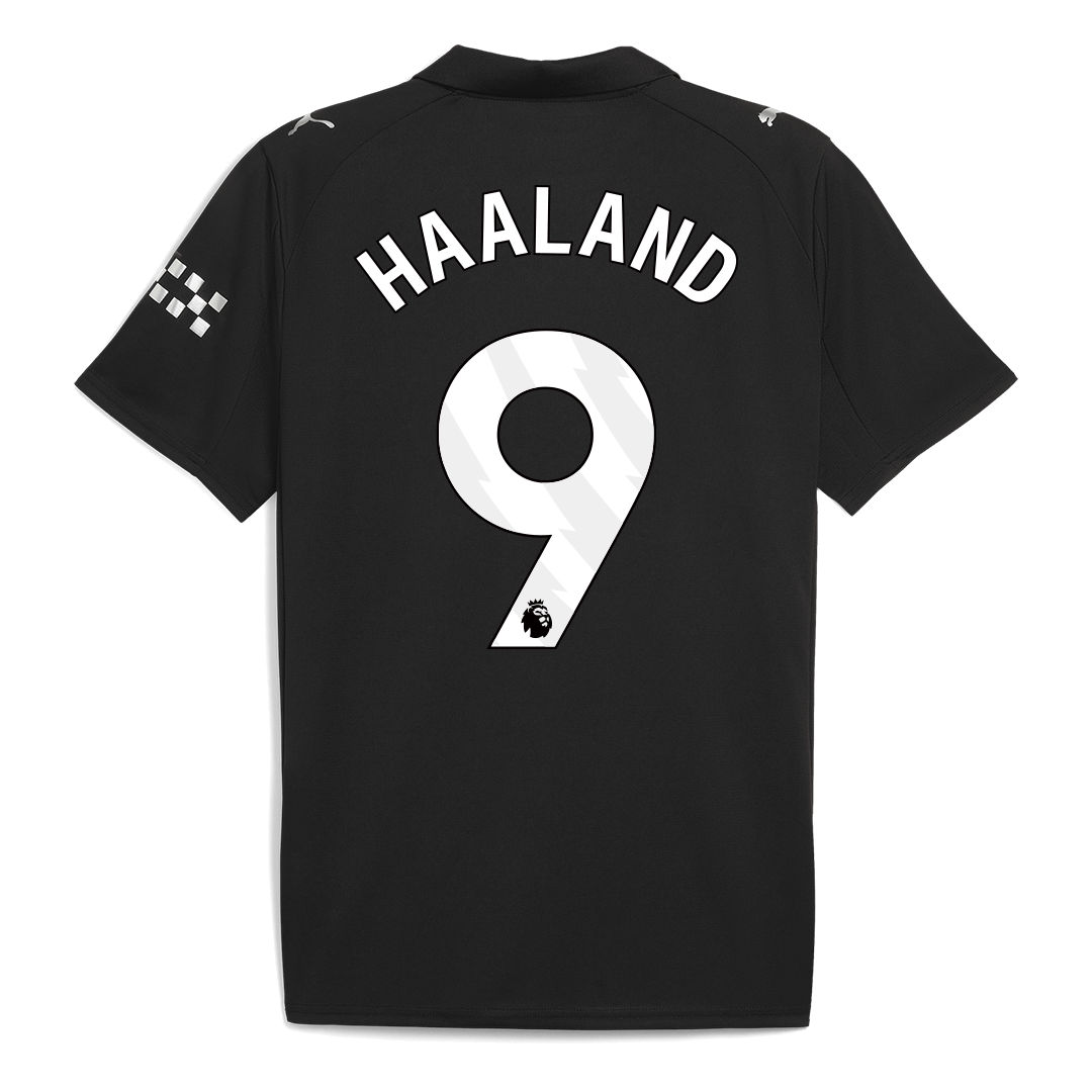 Maglia Replica Manchester City Trasferta HAALAND #9 Uomo 2025/26