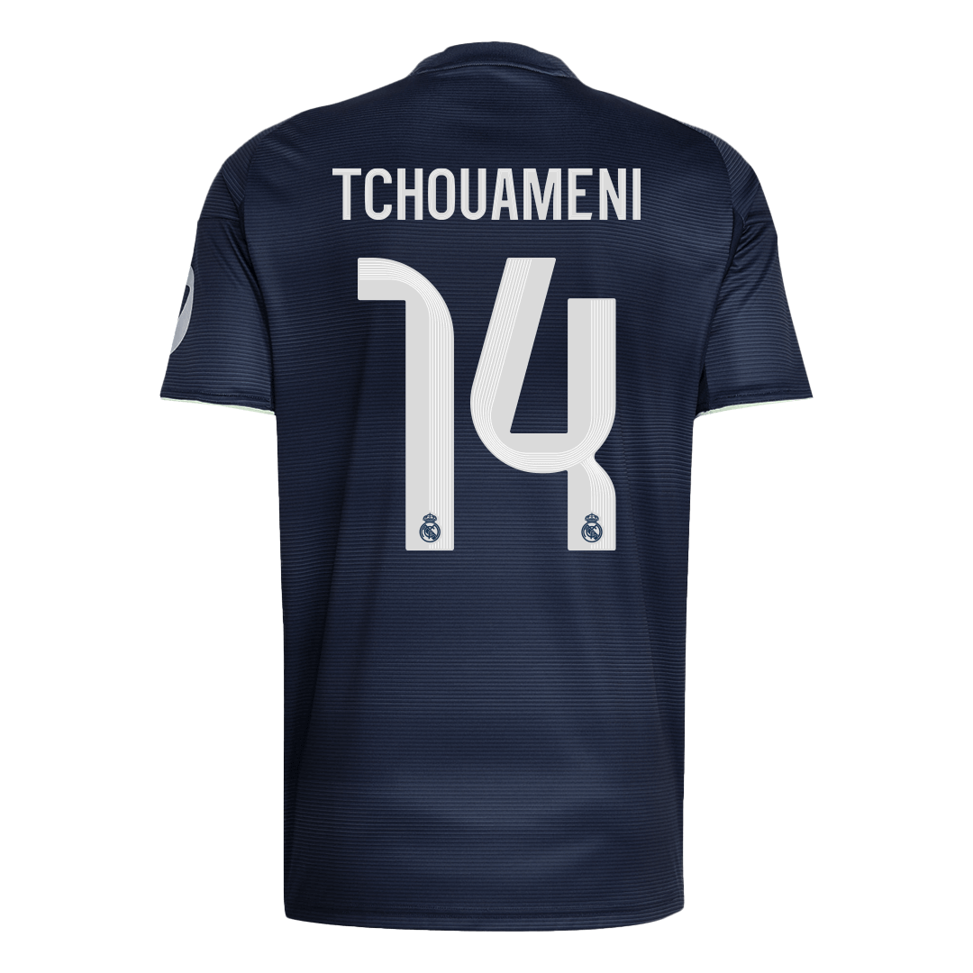 Maglia Replica Real Madrid Trasferta TCHOUAMENI #14 Uomo 2025/26