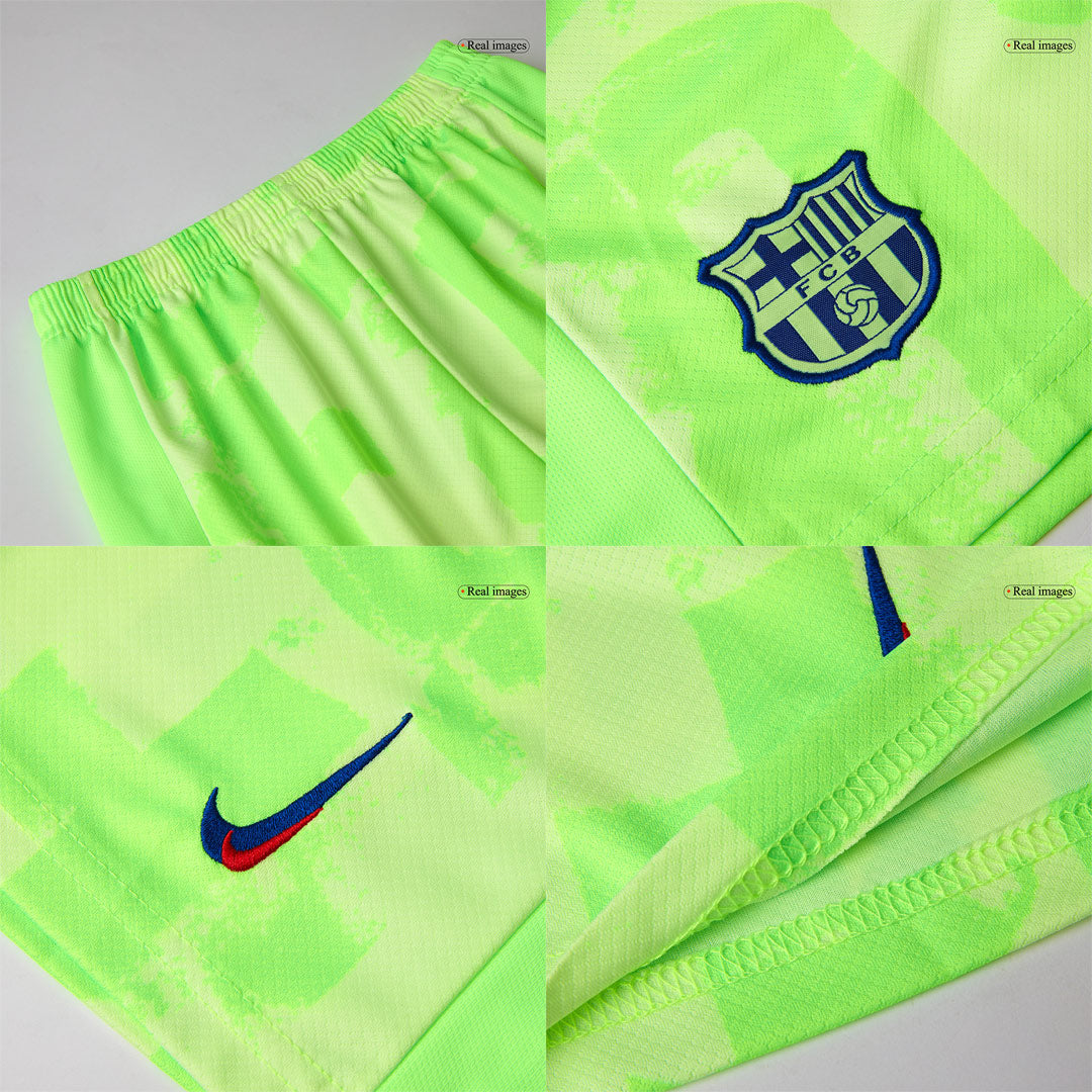 Completo Bambino Barcelona Terza 2024/25 Spotify Logo Without Text - 2 Pezzi