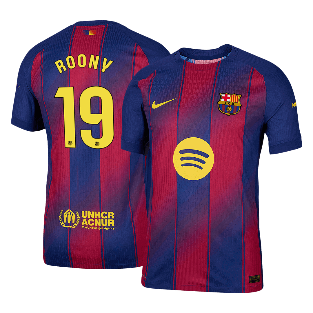 Maglia Gara Barcelona Casa ROONY #19 Uomo 2025/26