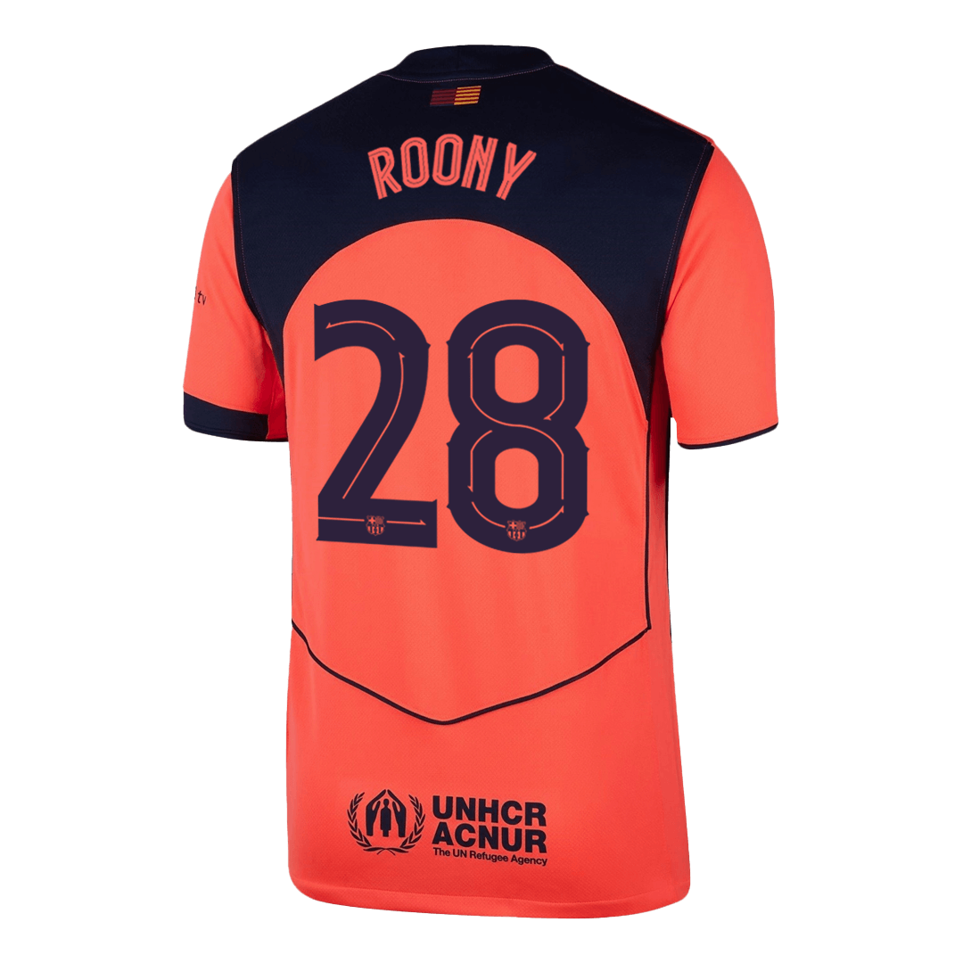 Maglia Replica Barcelona Terza ROONY #28 Uomo 2025/26