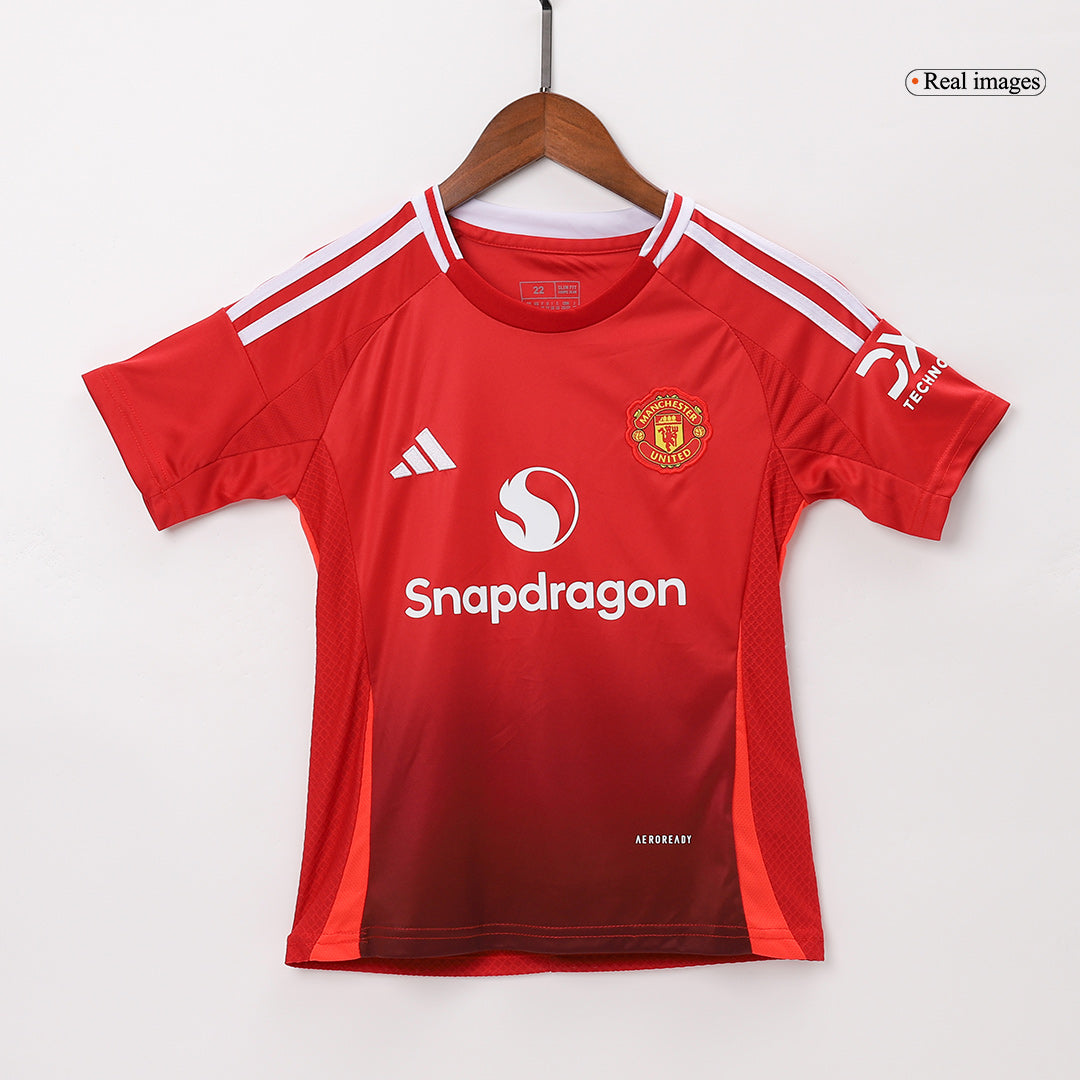 Completo Bambino Manchester United Casa 2024/25 - 2 Pezzi