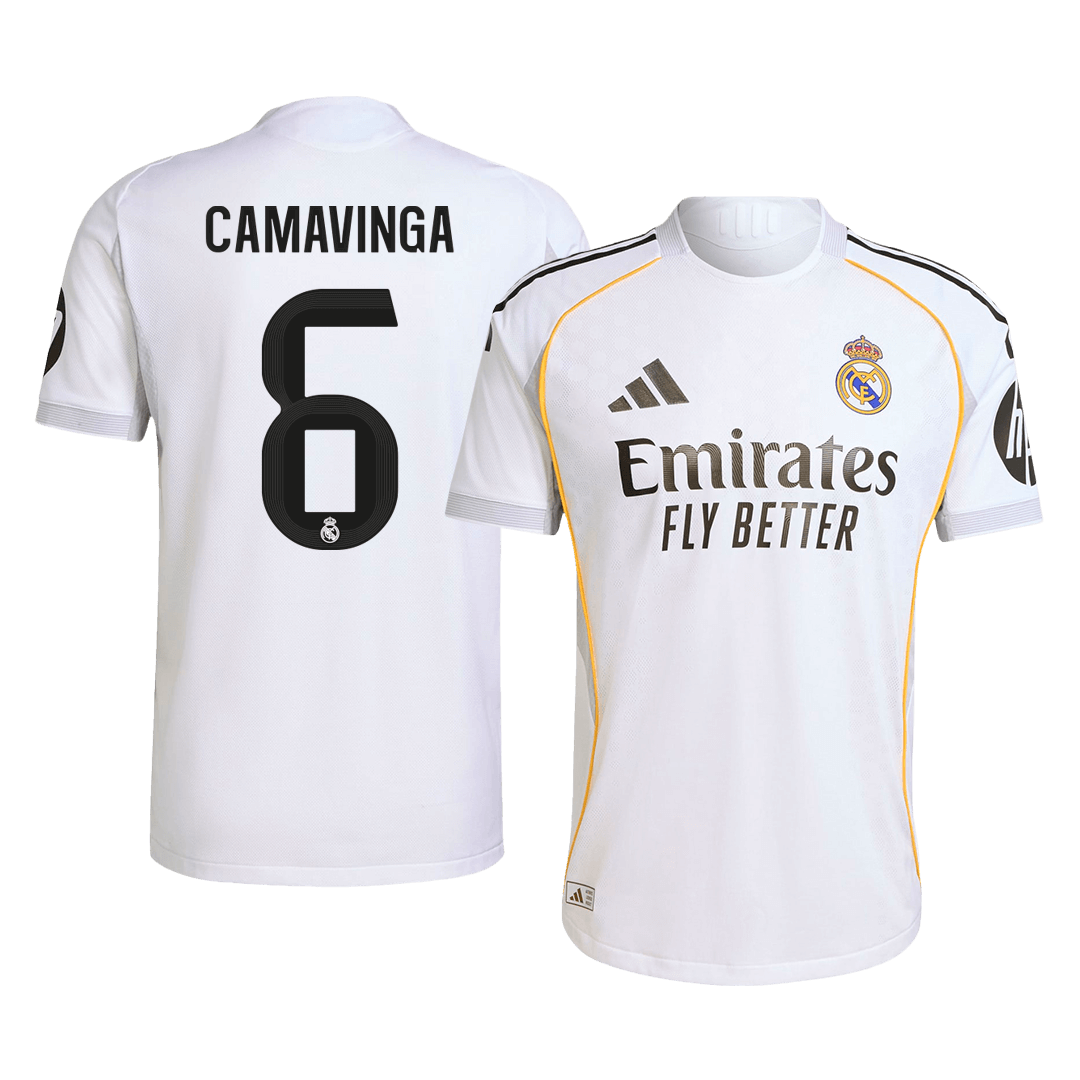 Maglia Gara Real Madrid Casa CAMAVINGA #6 Uomo 2025/26