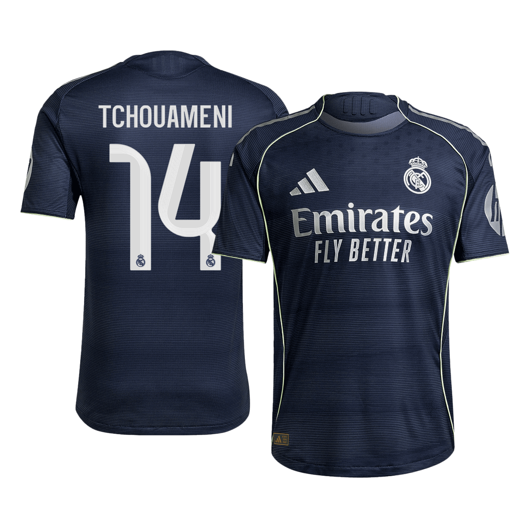 Maglia Gara Real Madrid Trasferta TCHOUAMENI #14 Uomo 2025/26
