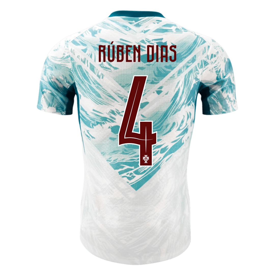 Maglia Gara Portogallo Trasferta RÚBEN DIAS #4 Uomo Mondiali 2026
