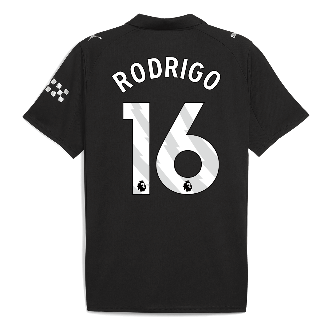 Maglia Replica Manchester City Trasferta RODRIGO #16 Uomo 2025/26