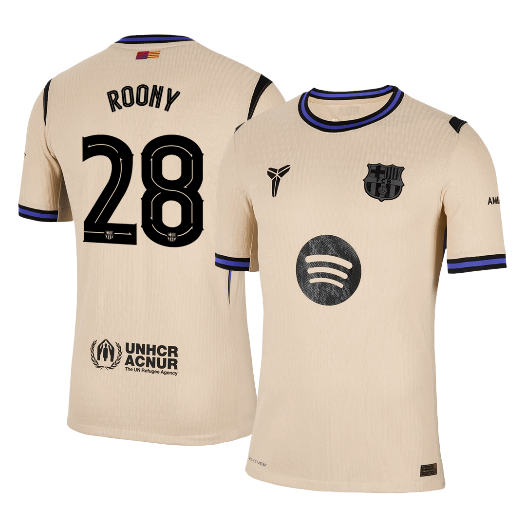 Maglia Gara Barcelona Trasferta ROONY #28 Uomo 2025/26