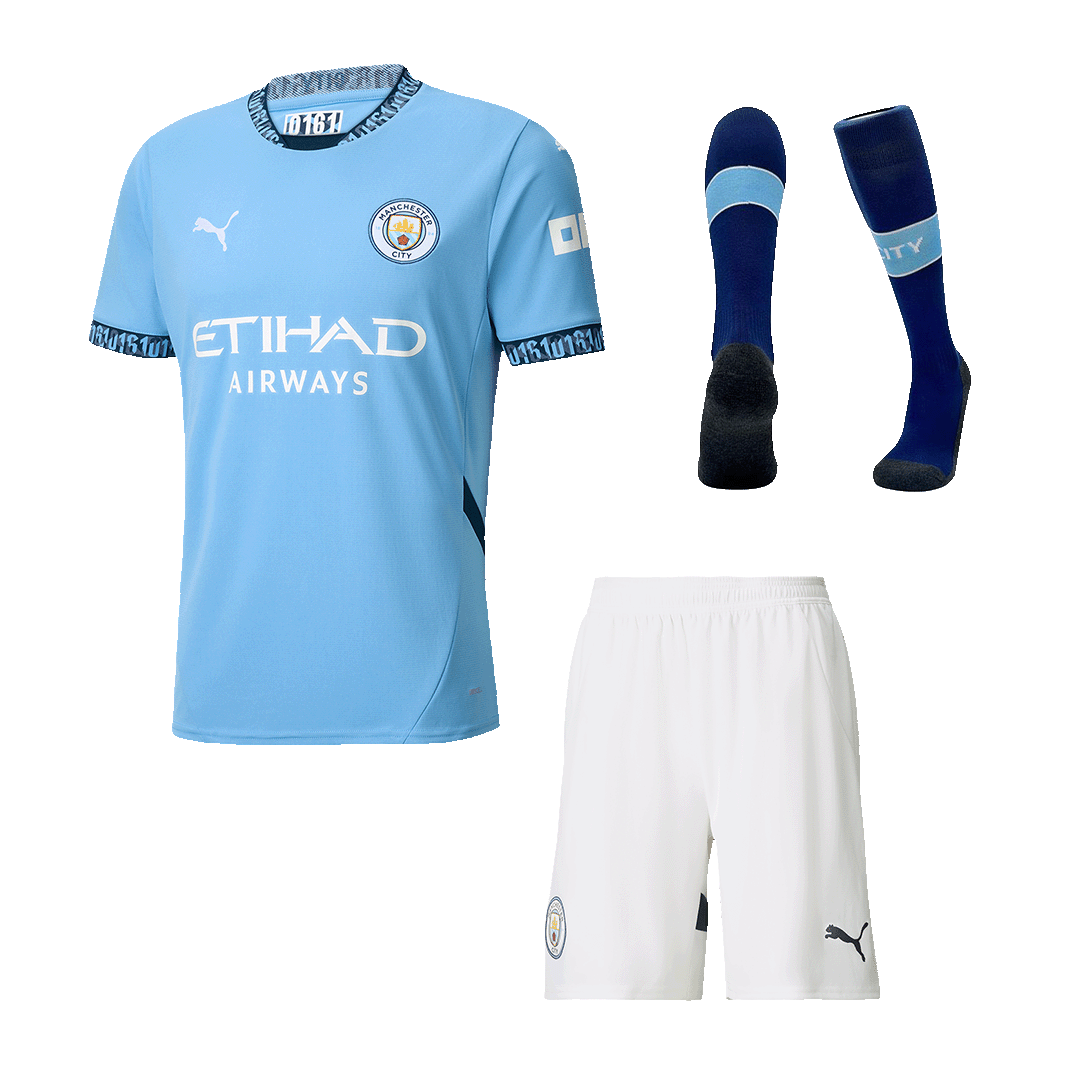 Kit Completo Manchester City Casa Uomo 2024/25 - 3 Pezzi