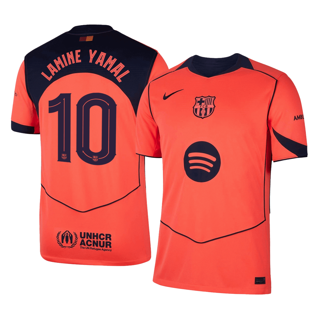 Maglia Replica Barcelona Terza LAMINE YAMAL #10 Uomo 2025/26