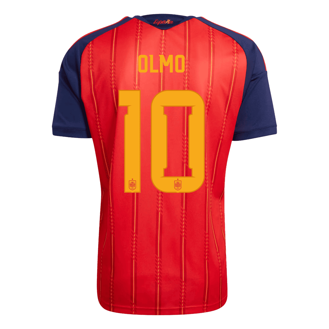 Maglia Replica Spagna Casa OLMO #10 Uomo Mondiali 2026 Champion Edition
