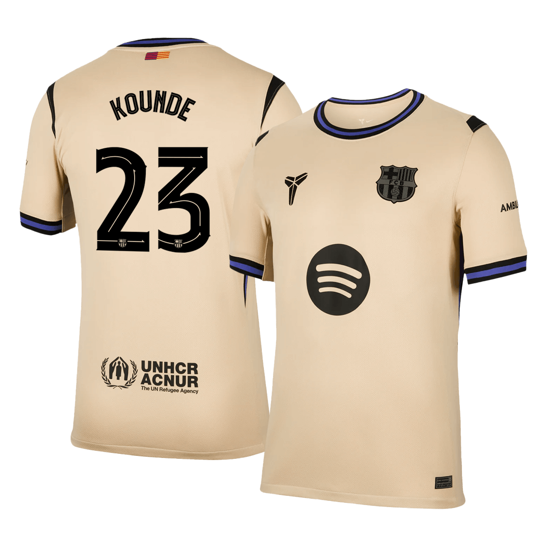 Maglia Replica Barcelona Trasferta KOUNDE #23 Uomo 2025/26