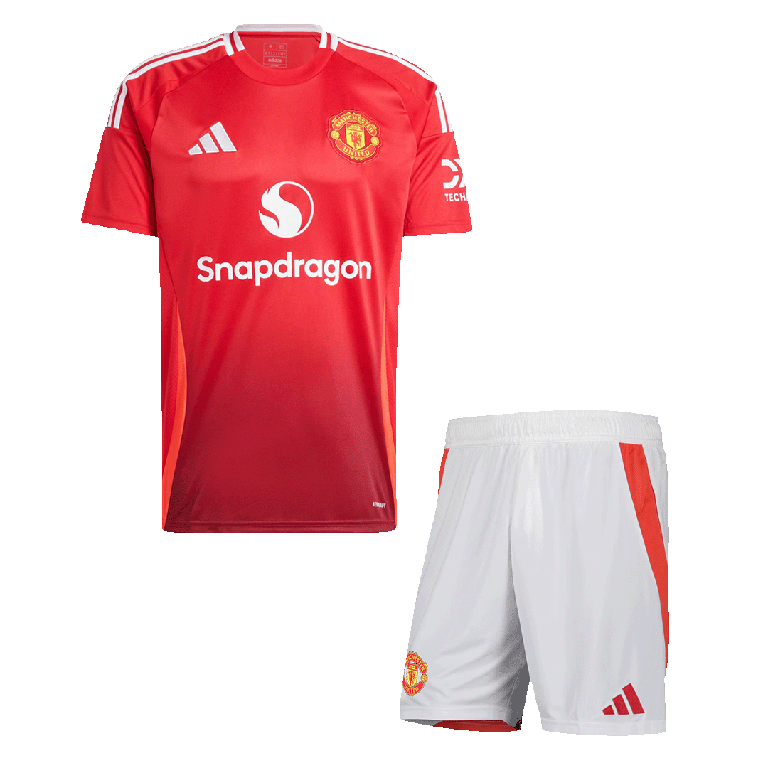 Completo Base Manchester United Casa Uomo 2024/25 - 2 Pezzi