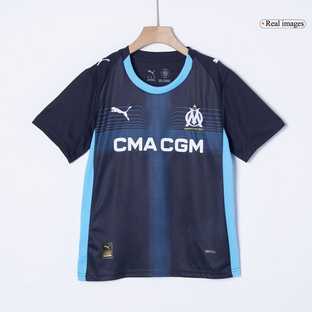 Base Kit Bambino Marseille Trasferta 2025/26 - 2 Pezzi