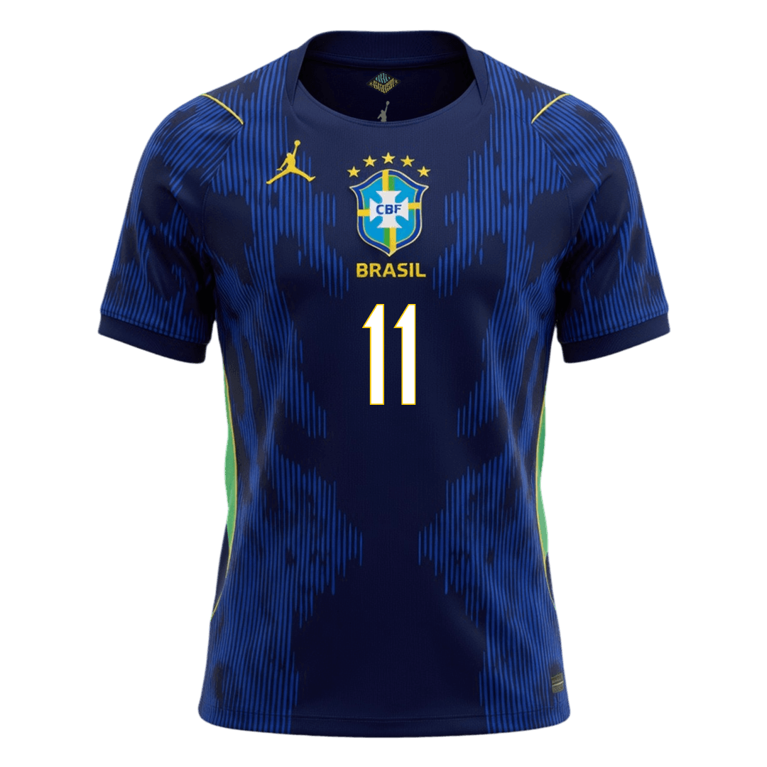 Maglia Replica Brasile Trasferta RAPHINHA #11 Uomo Mondiali 2026