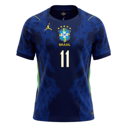 Maglia Replica Brasile Trasferta RAPHINHA #11 Uomo Mondiali 2026