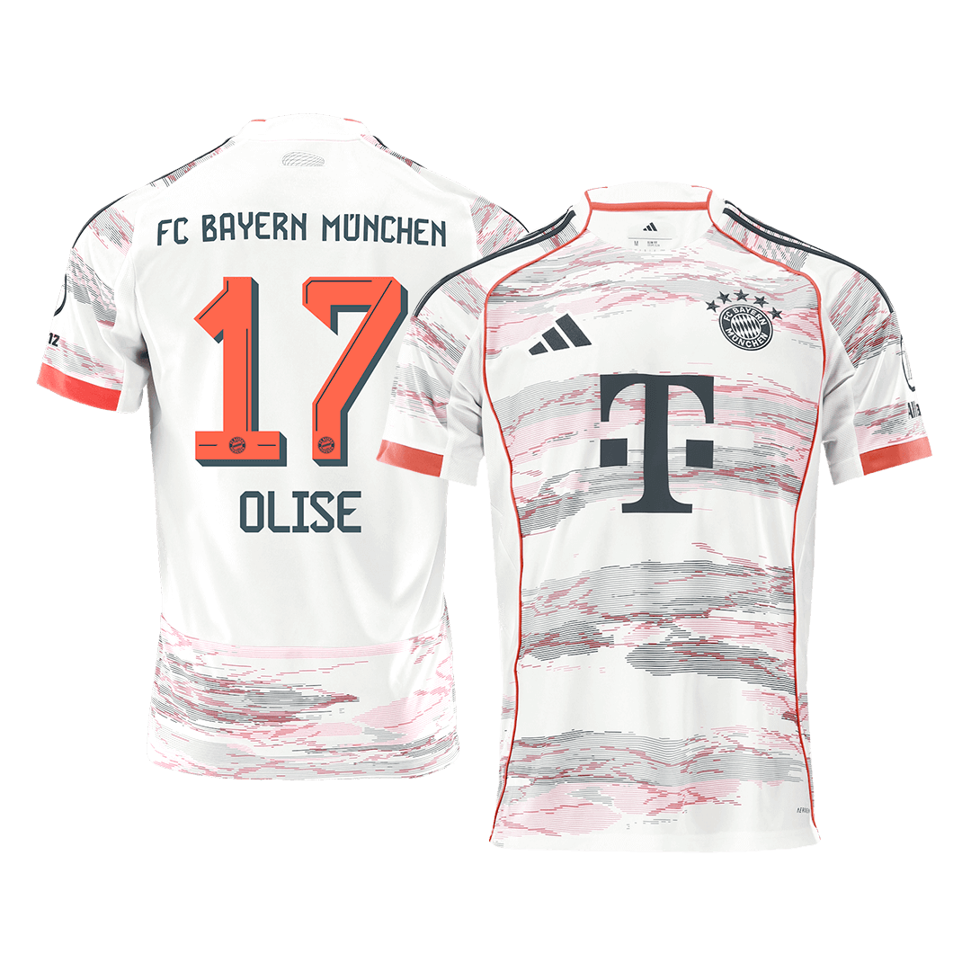 Maglia Replica Bayern Munich Trasferta OLISE #17 Uomo 2025/26