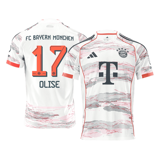 Maglia Replica Bayern Munich Trasferta OLISE #17 Uomo 2025/26