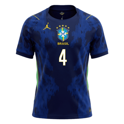 Maglia Replica Brasile Trasferta MARQUINHOS #4 Uomo Mondiali 2026