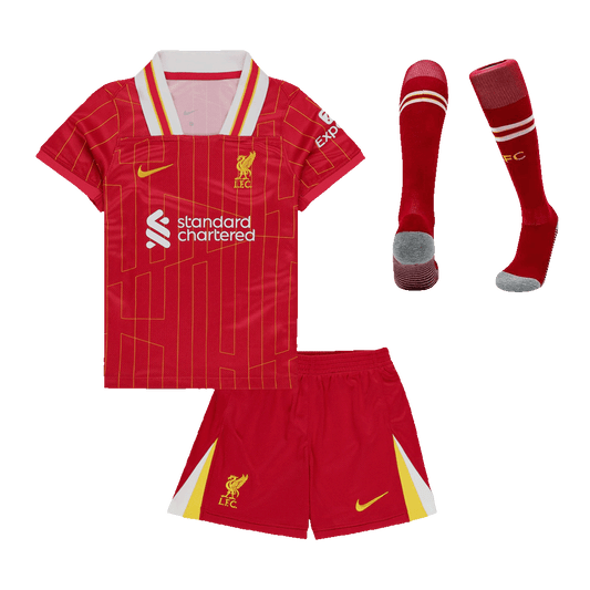 Kit Completo Bambino Liverpool Casa 2024/25 - 3 Pezzi