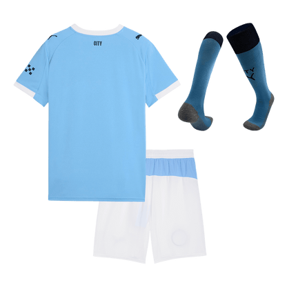 Kit Completo Bambino Manchester City Casa 2025/26 - 3 Pezzi