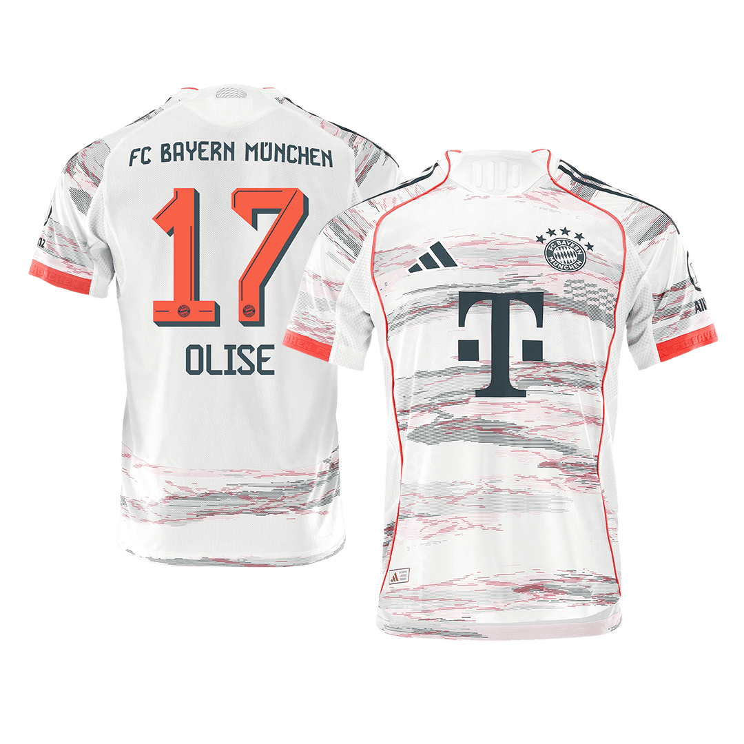 Maglia Gara Bayern Munich Trasferta OLISE #17 Uomo 2025/26