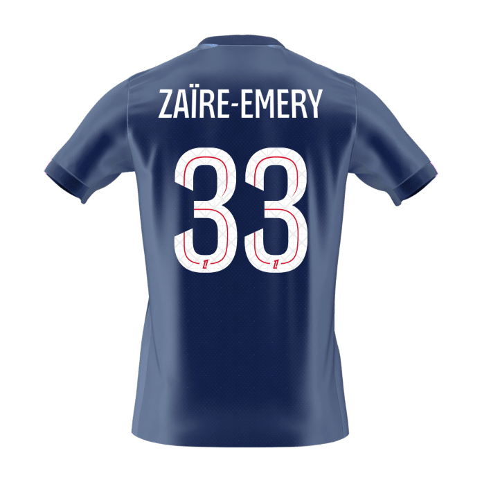 Maglia Replica PSG Casa ZAïRE EMERY #33 Uomo 2025/26