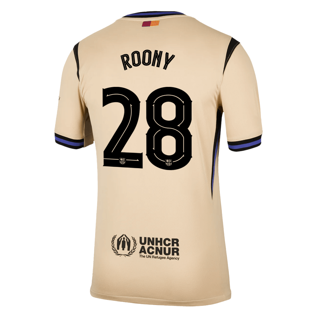 Maglia Replica Barcelona Trasferta ROONY #28 Uomo 2025/26