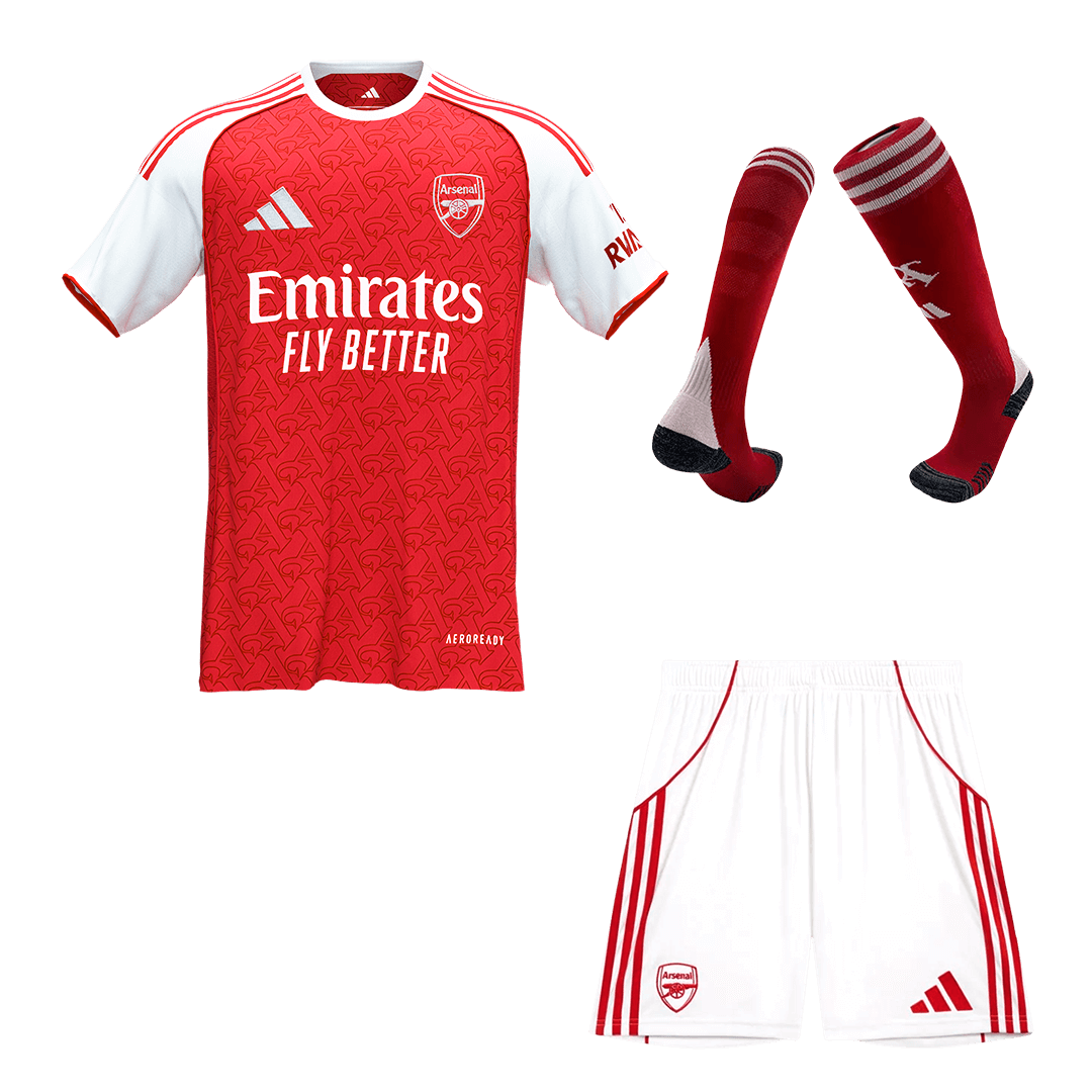 Kit Completo Arsenal Casa Uomo 2025/26 - 3 Pezzi
