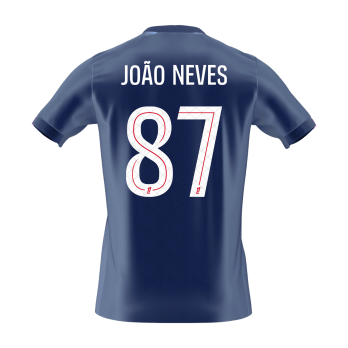 Maglia Replica PSG Casa JOÃO NEVES #87 Uomo 2025/26