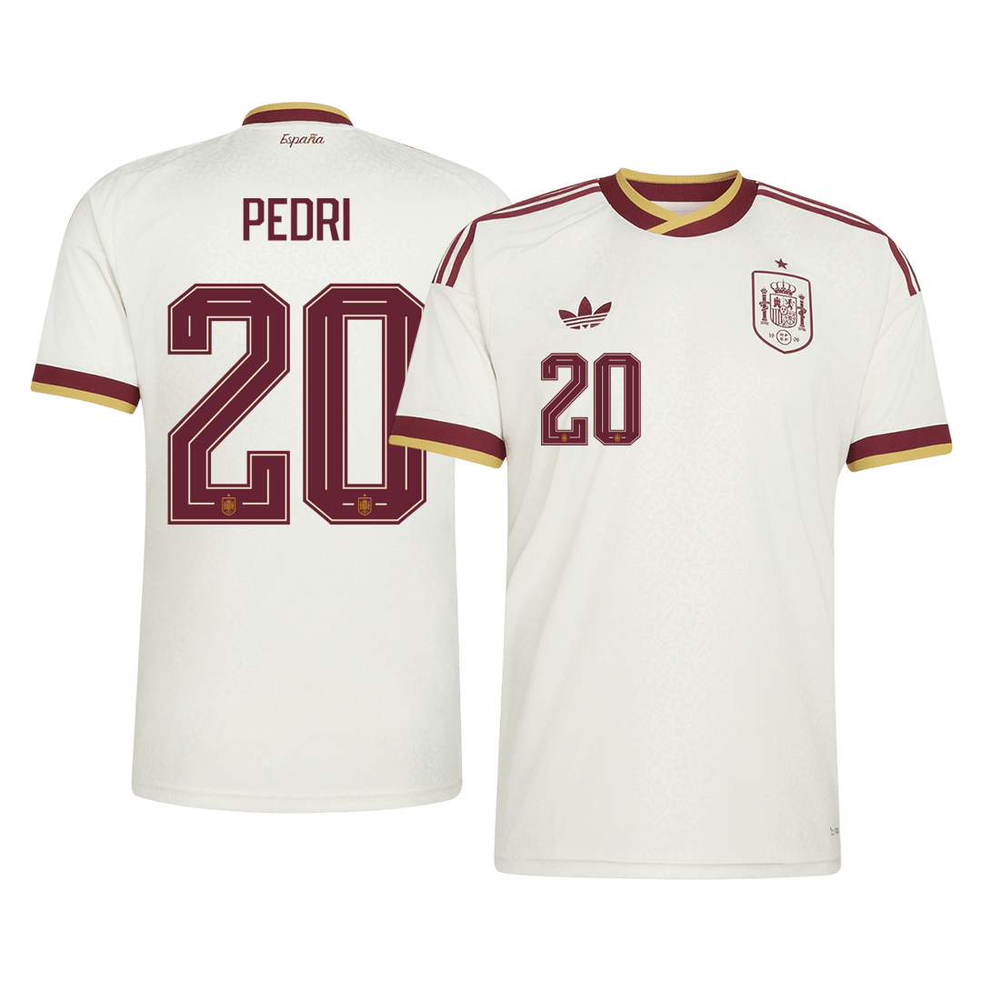 Maglia Replica Spagna Trasferta PEDRI #20 Uomo Mondiali 2026