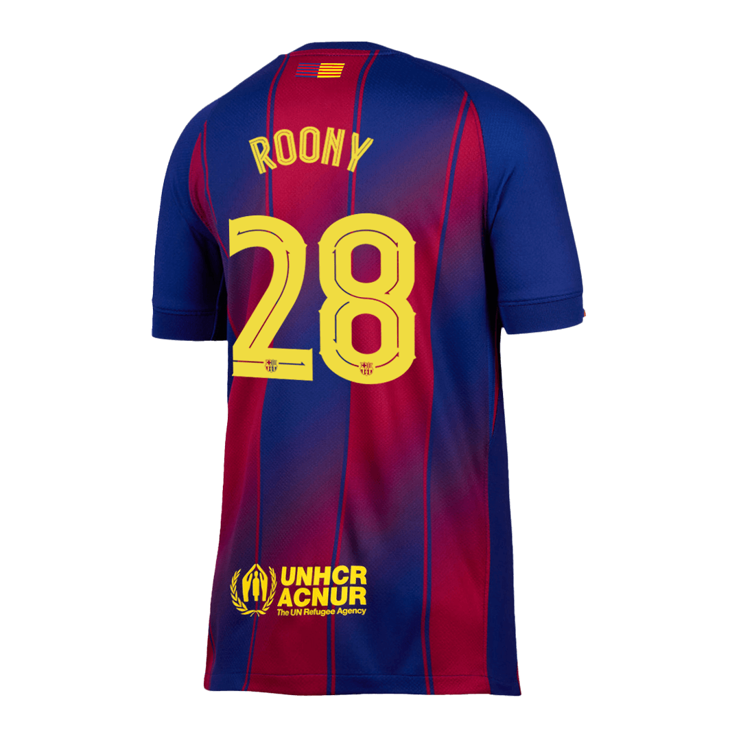 Maglia Replica Barcelona Casa ROONY #28 Uomo 2025/26