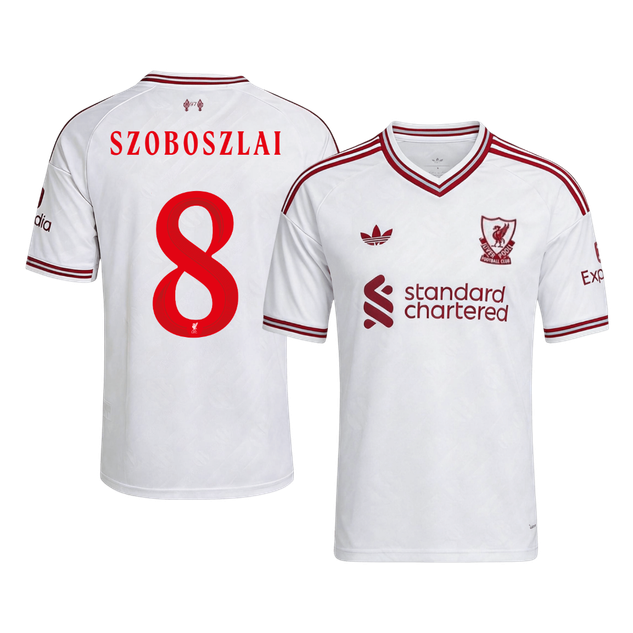 Maglia Replica Liverpool Trasferta SZOBOSZLAI #8 Uomo 2026/27 - UCL